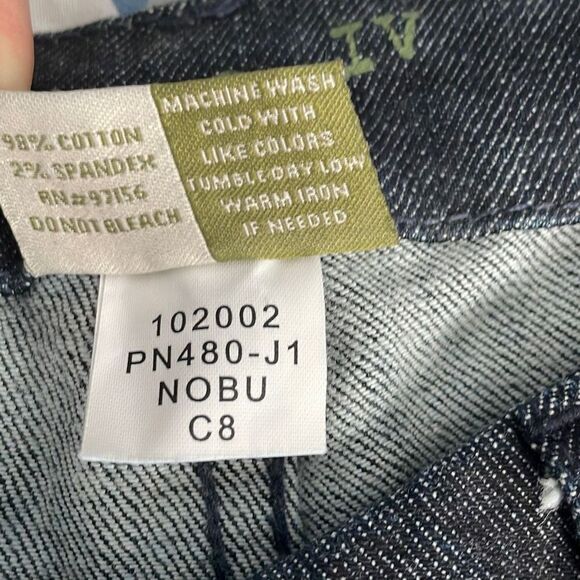 Pine IV Dark Wash Denim Jeans Ragged Bottoms size 26 - Picture 6 of 7